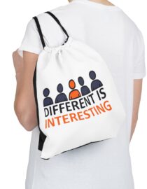 Different is Interesting - Drawstring Bag