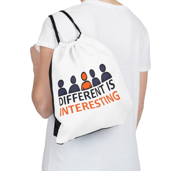 Different is Interesting - Drawstring Bag